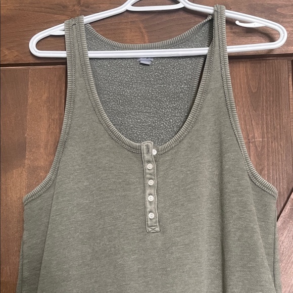 aerie Olive Green Sleeveless Romper - Picture 3 of 8